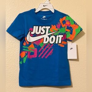 Nike "Just Do It" Boxy Short Sleeve T-shirt Little Boys Size 4